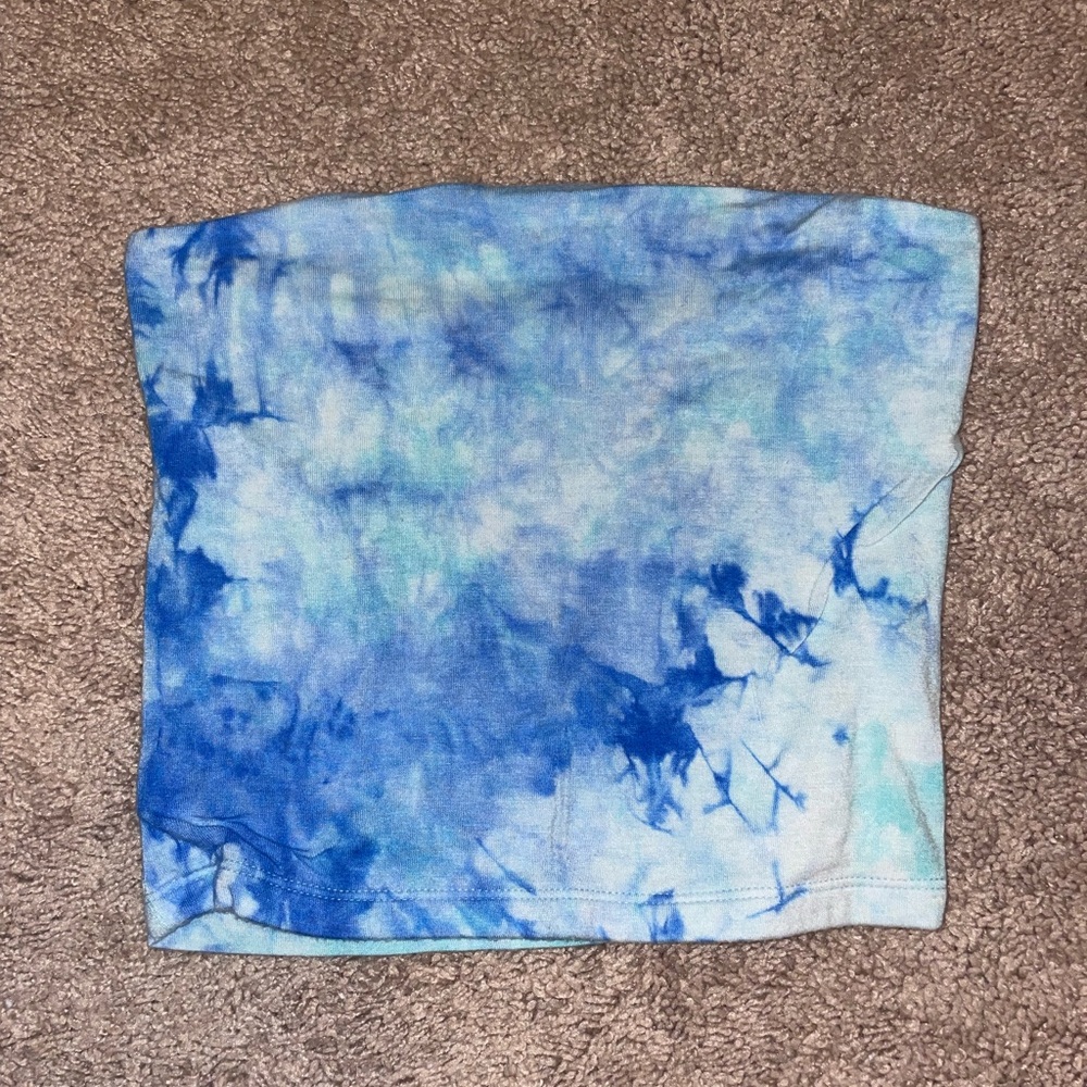 Blue adult XS American eagle tube top